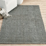 Chunky Blue Charcoal Loop Rug - Ornate Home