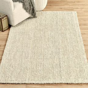 Chunky Ivory Loop Rug - Ornate Home