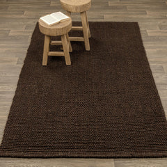 Chunky Loop Ganache Brown 5'x8' Rug - Ornate Home