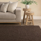 Chunky Loop Ganache Brown 8'x10' Rug