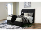 Chylanta Black Queen Sleigh Bed - Ornate Home