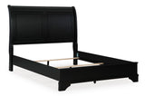 Chylanta Black Queen Sleigh Bed - Ornate Home
