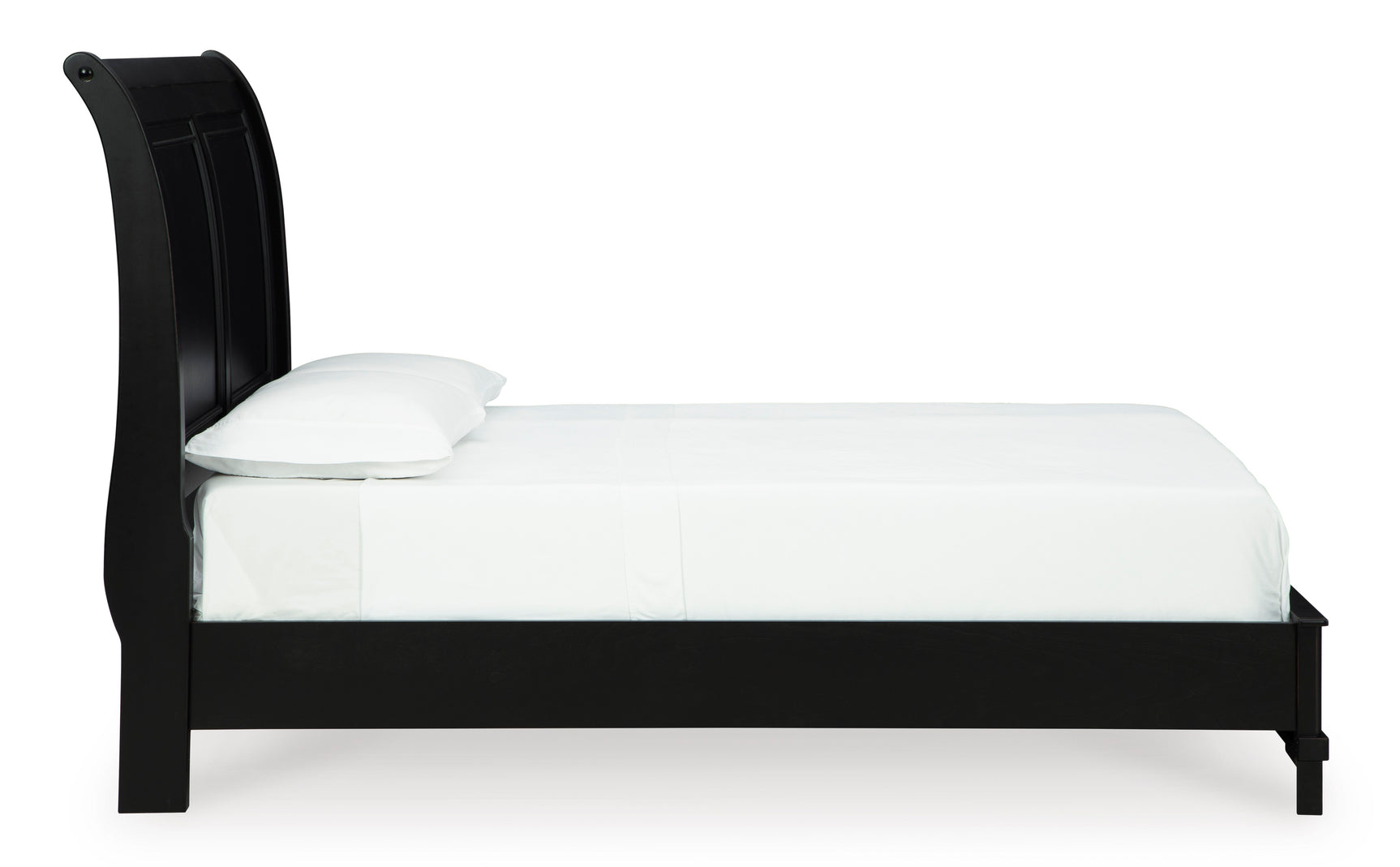 Chylanta Black Queen Sleigh Bed - Ornate Home