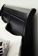 Chylanta Black Queen Sleigh Bed - Ornate Home
