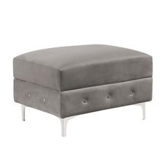 Ciabattoni Gray Sectional w/ Ottoman - Ornate Home