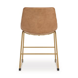 Ciabori Toast/Gold Dining UPH Side Chair (Set of 2) (Online Special Price) - Ornate Home