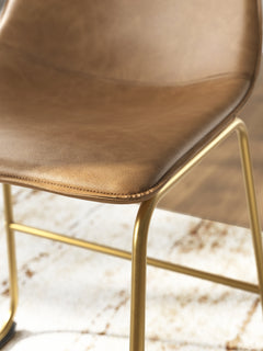 Ciabori Toast/Gold Dining UPH Side Chair (Set of 2) - Ornate Home