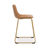 Ciabori Toast/Gold Tall UPH Barstool (Set of 2) (Online Special Price) - Ornate Home