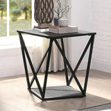 Ciana Gray/Sand Black End Table - Ornate Home
