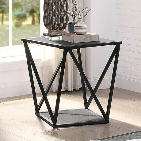 Ciana Gray/Sand Black End Table - Ornate Home