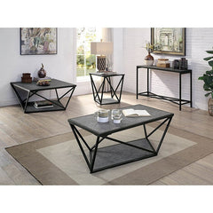Ciana Gray/Sand Black End Table - Ornate Home