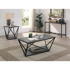 Ciana Gray/Sand Black End Table - Ornate Home