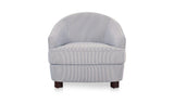 Ciara Navy Stripe Accent Chair - Ornate Home