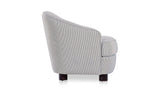 Ciara Navy Stripe Accent Chair - Ornate Home