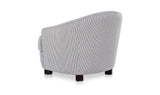Ciara Navy Stripe Accent Chair - Ornate Home
