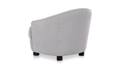 Ciara Navy Stripe Accent Chair - Ornate Home