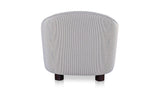 Ciara Navy Stripe Accent Chair - Ornate Home