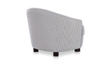 Ciara Navy Stripe Accent Chair - Ornate Home