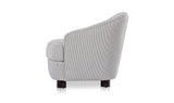 Ciara Navy Stripe Accent Chair - Ornate Home