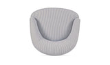 Ciara Navy Stripe Accent Chair - Ornate Home