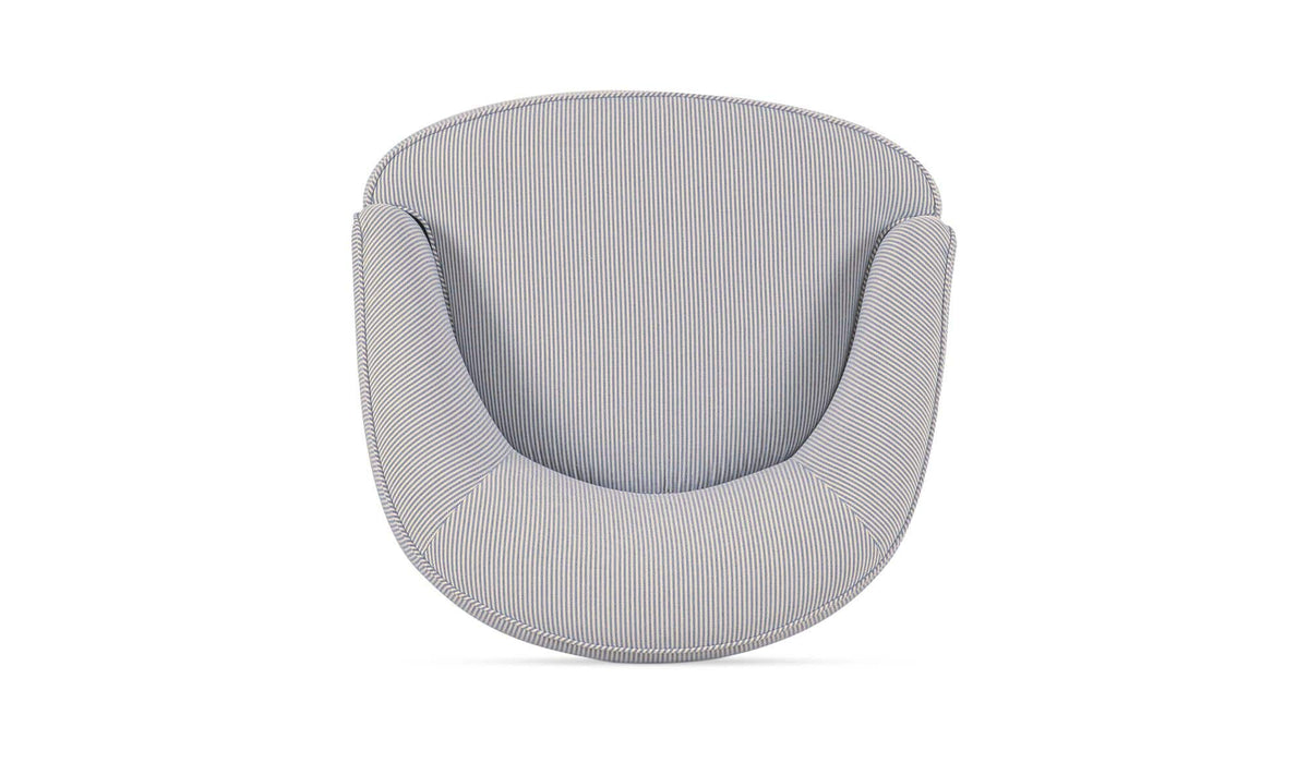 Ciara Navy Stripe Accent Chair - Ornate Home