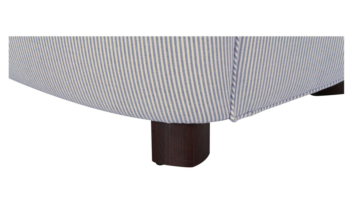 Ciara Navy Stripe Accent Chair - Ornate Home