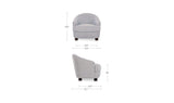 Ciara Navy Stripe Accent Chair - Ornate Home