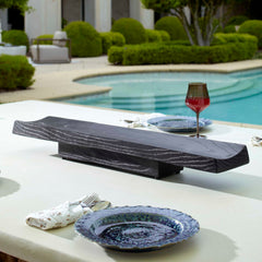 Ciaran Black Indoor-Outdoor Wooden Tray - Ornate Home