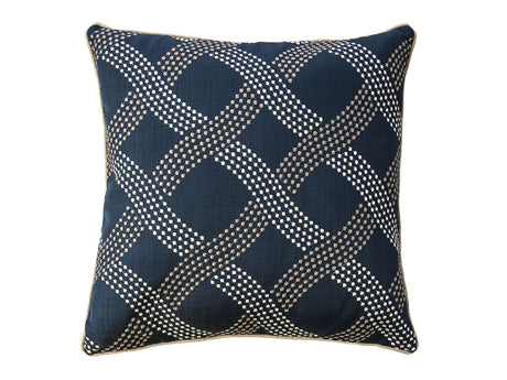 Cici Navy Pillow (Set of 2) - Ornate Home