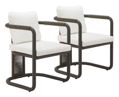 Ciel Ivory Outdoor Dining Chair (Set of 2) - Ornate Home