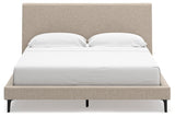Cielden Gray California King Upholstered Bed with Roll Slats (Online Special Price) - Ornate Home