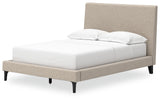 Cielden Gray Full Upholstered Bed with Roll Slats (Online Special Price) - Ornate Home