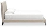 Cielden Gray King Upholstered Bed with Roll Slats (Online Special Price) - Ornate Home