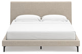 Cielden Gray King Upholstered Bed with Roll Slats (Online Special Price) - Ornate Home