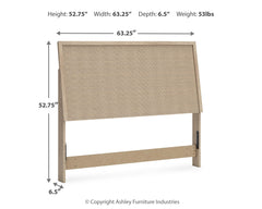 Cielden Tan Queen Panel Headboard - Ornate Home