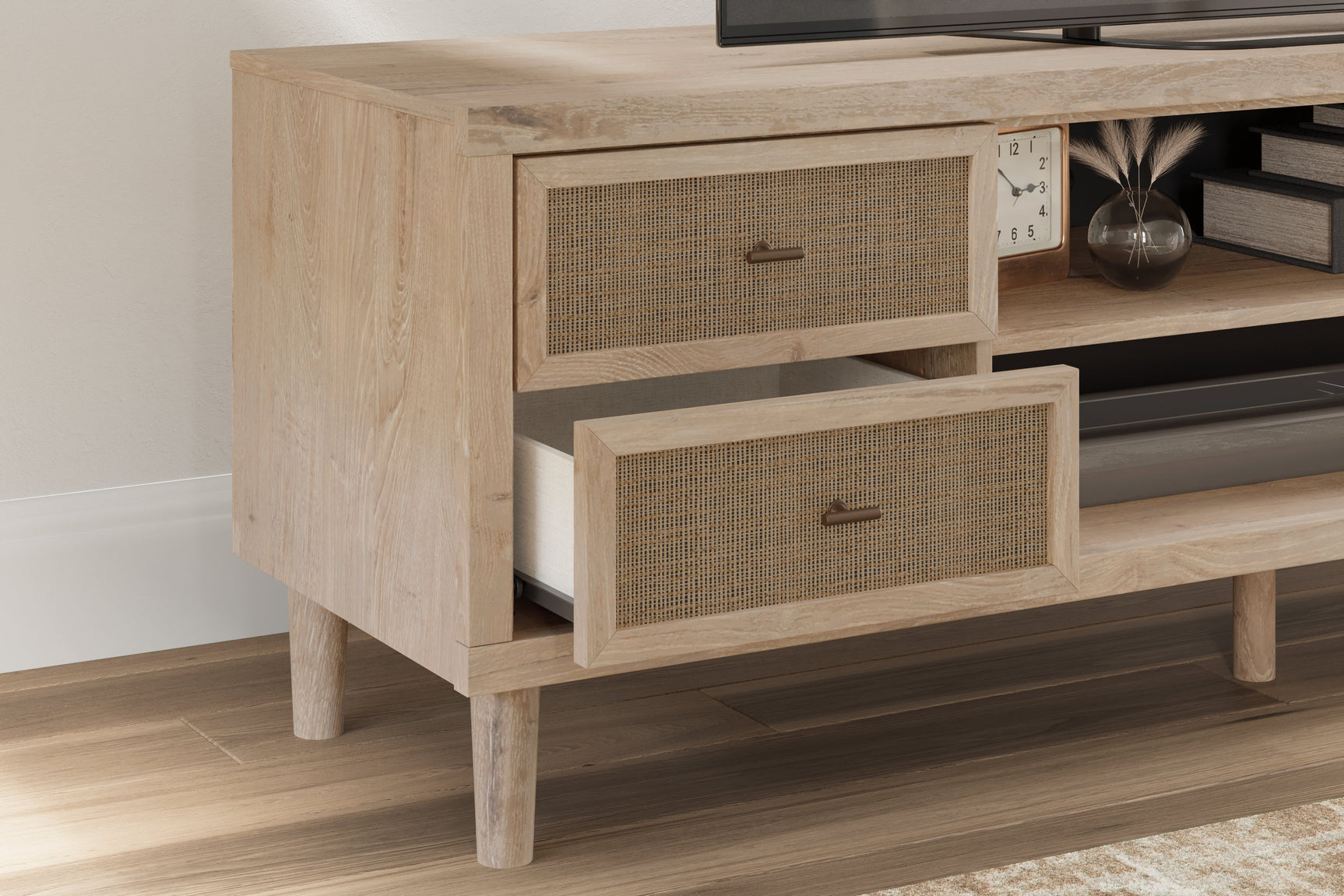 Cielden Two-tone 62" TV Stand (Online Special Price) - Ornate Home