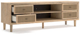 Cielden Two-tone 62" TV Stand (Online Special Price) - Ornate Home