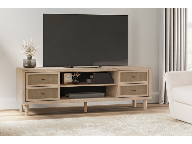 Cielden Two-tone 62" TV Stand - Ornate Home