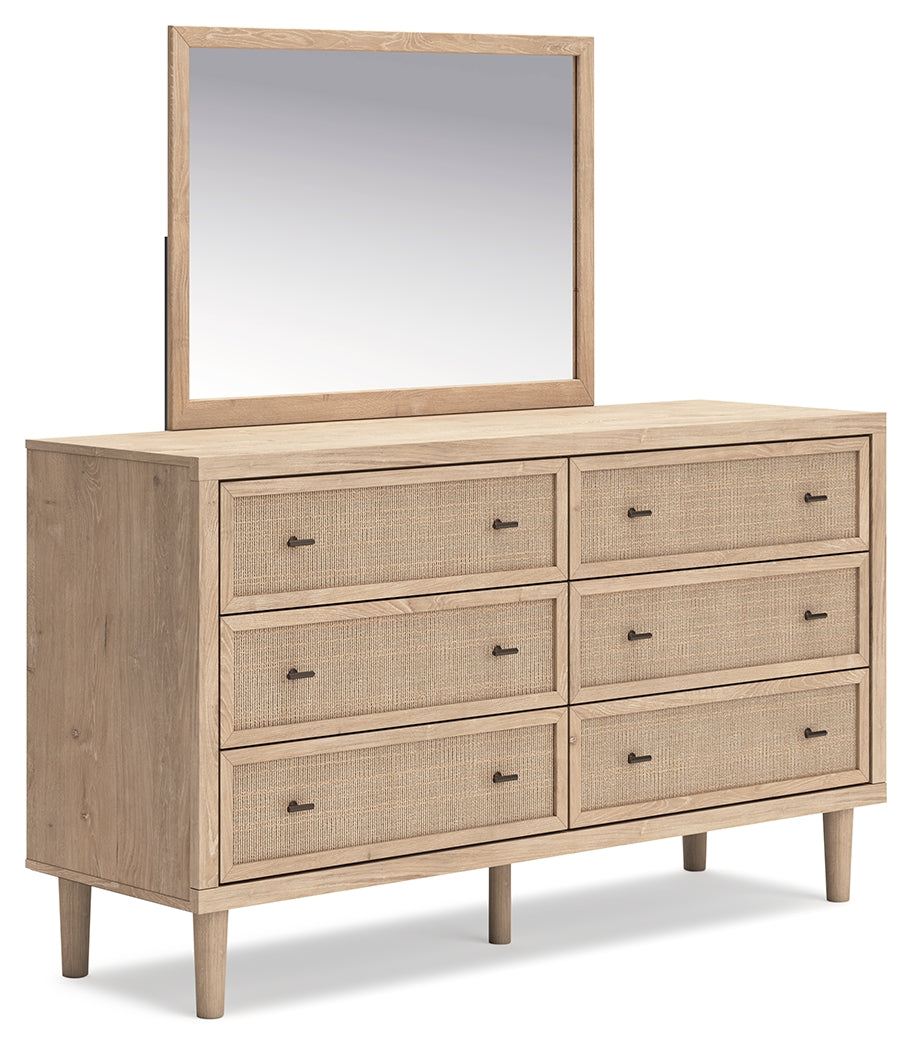 Cielden Two-tone Full Panel Bed & Dresser & Mirror - Ornate Home