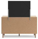 Cielden Two-tone Full Panel Headboard & Dresser & Mirror (Online Special Price) - Ornate Home