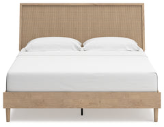 Cielden Two-tone King Panel Bed & Dresser & Mirror & Nightstand - Ornate Home