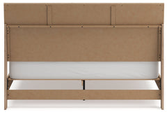 Cielden Two-tone King Panel Bed - Ornate Home