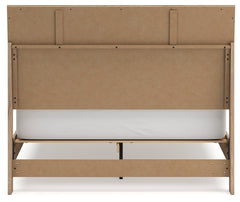 Cielden Two-tone Queen Panel Bed & Dresser & Mirror & Nightstand - Ornate Home