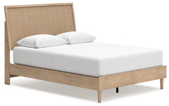 Cielden Two-tone Queen Panel Bed & Dresser & Mirror - Ornate Home