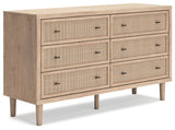 Cielden Two-tone Queen Upholstered Bedroom Set with Dresser and 2 Nightstands (Online Special Price) - Ornate Home