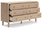 Cielden Two-tone Queen Upholstered Bedroom Set with Dresser and 2 Nightstands (Online Special Price) - Ornate Home
