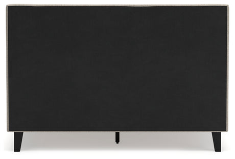 Cielden Two-tone Queen Upholstered Bedroom Set with Dresser and 2 Nightstands - Ornate Home