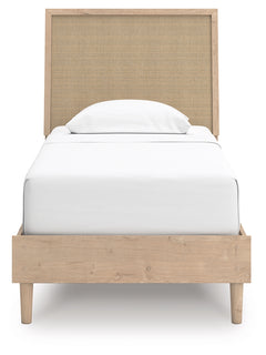 Cielden Two-tone Twin Panel Bed, Dresser and Mirror - Ornate Home