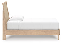 Cielden Two-tone Twin Panel Bed, Dresser and Mirror - Ornate Home