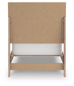 Cielden Two-tone Twin Panel Bed, Dresser and Mirror - Ornate Home